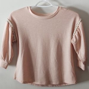 Girls quarter length sleeve top